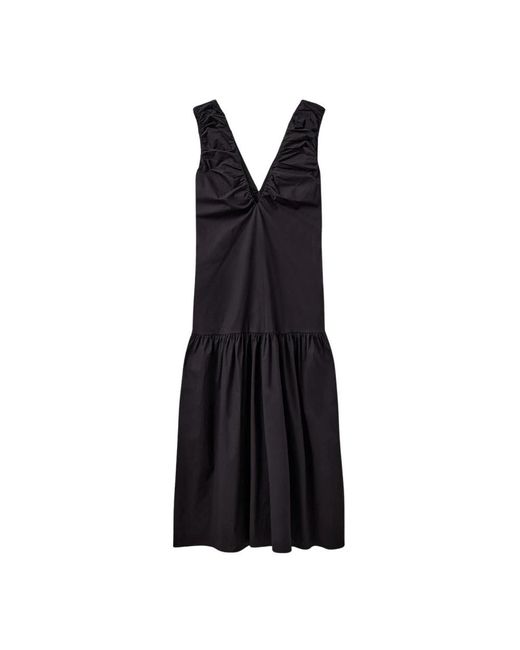 THE GARMENT Kleedjes ,Zwart ,Katoen Elegante Cyprus Jurk in het Black