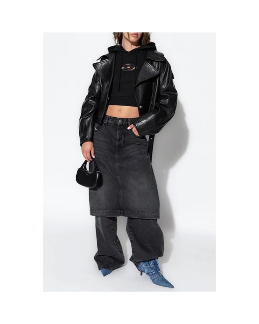 DIESEL Black Hoodies