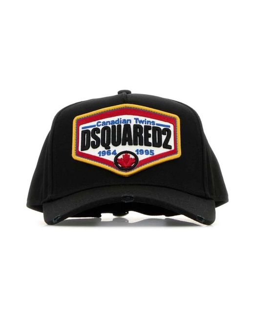DSquared² Accessoires ,Zwart ,Katoen Baseballpet in het Black voor heren