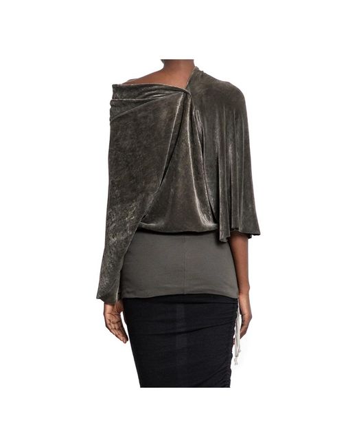 Rick Owens Black Blouses