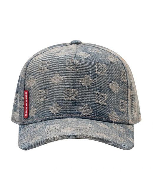 DSquared² Accessoires ,Blauw ,Baseball Cap in het Gray voor heren