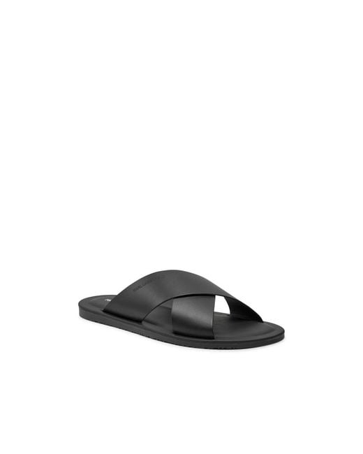 Karl Lagerfeld Black Sliders for men