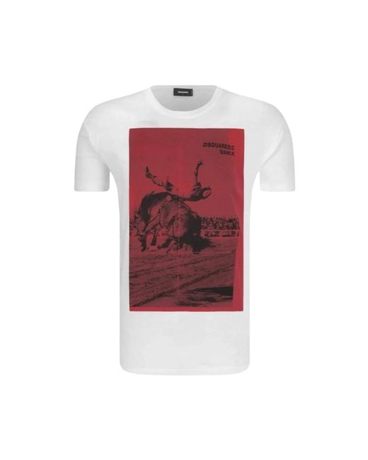DSquared² T-Shirts in het Red voor heren