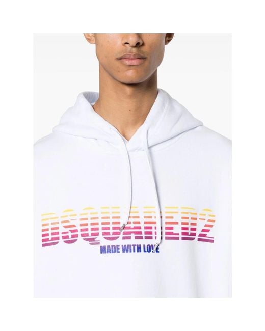 Hoodies DSquared² pour homme en coloris White