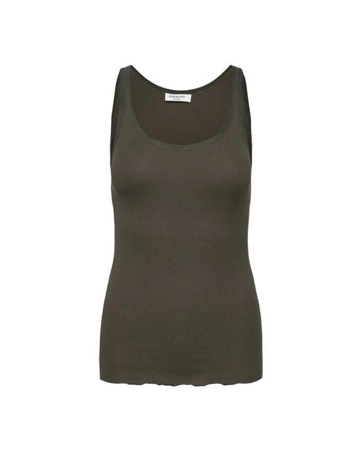 Sleeveless Tops di Rosemunde in Green