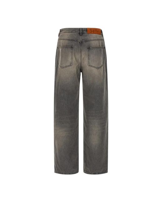 Séfr Gray Straight Fit Jeans for men
