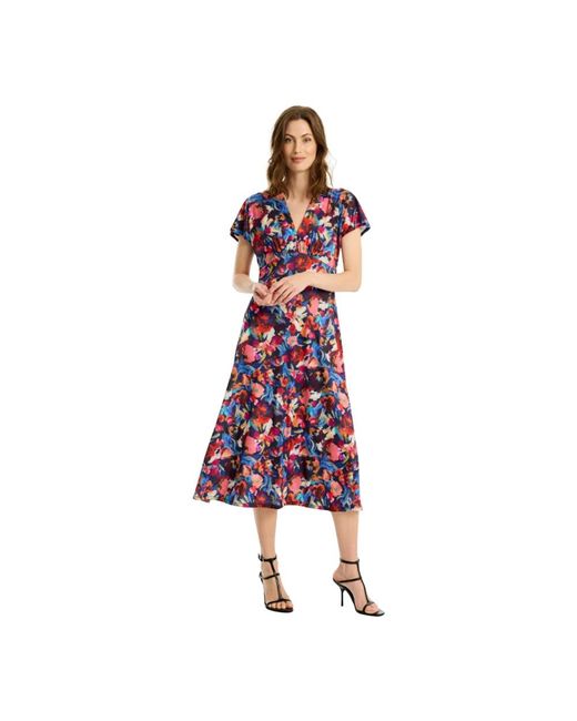 iN FRONT Red Midi Dresses