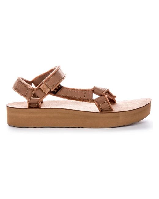 Teva Brown Flat Sandals