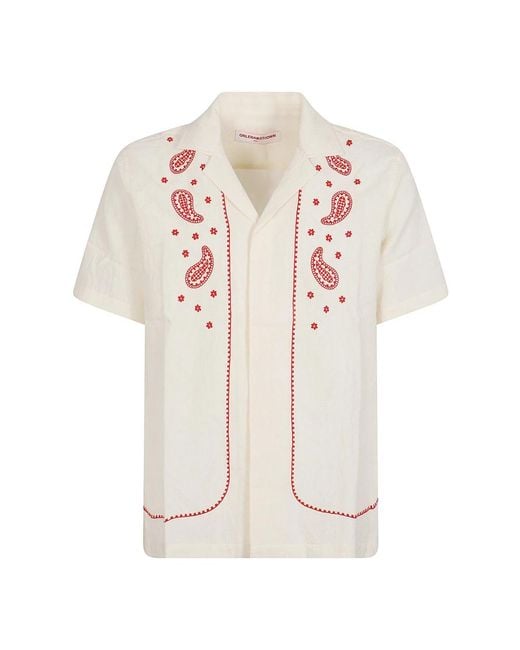 Orlebar Brown White Short Sleeve Shirts for men
