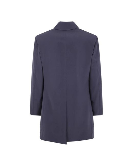 Aspesi Blue Single-Breasted Coats for men