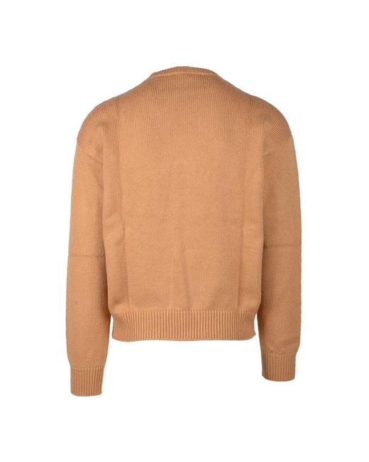 DSquared² Baumwollmischstrickpullover in Orange für Herren