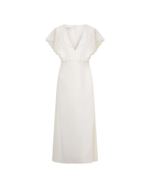 Philosophy Di Lorenzo Serafini White Midi Dresses