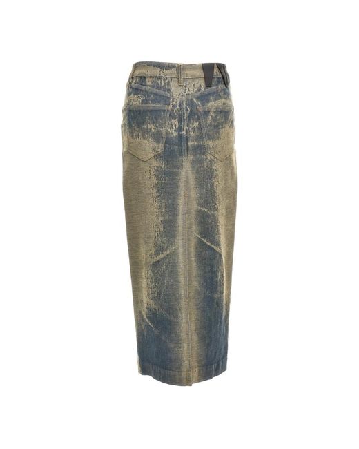 DARKPARK Green Denim Skirts
