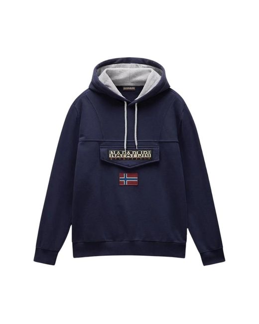 Hoodies di Napapijri in Blue da Uomo