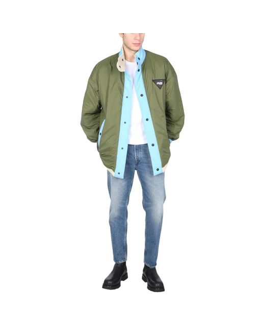 MSGM Omkeerbaar Sherpajack in het Blue voor heren