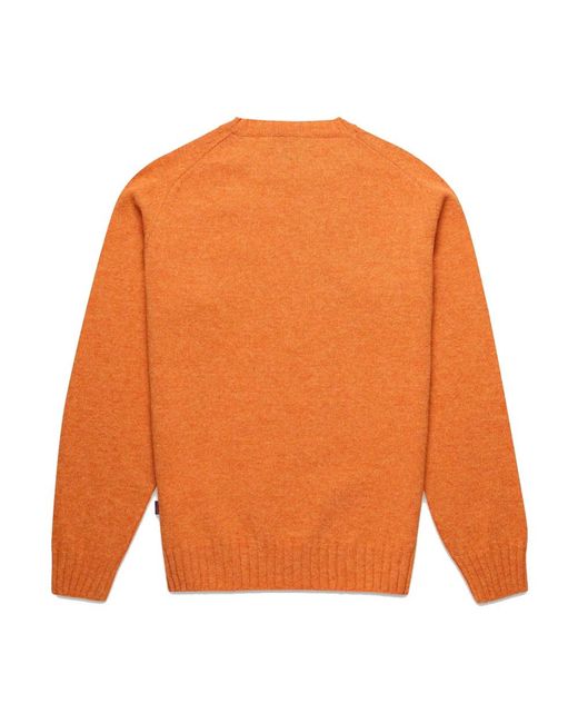 Sebago Orange Round-Neck Knitwear for men