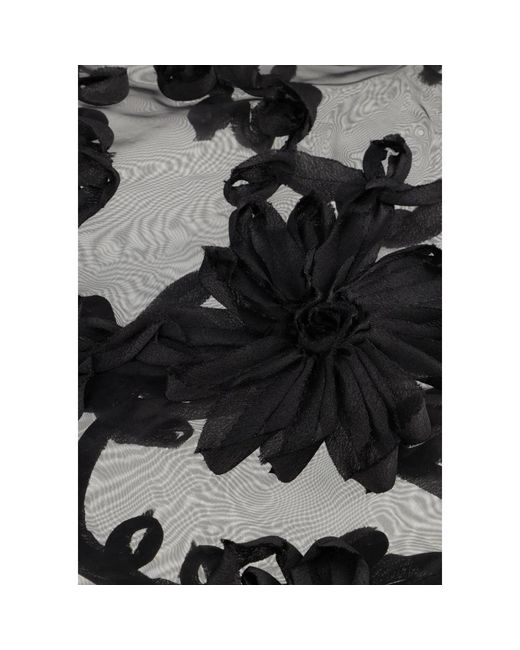 Aaiko Overhemden ,Zwart ,Polyester Lucia Flower Pes 502 in het Black