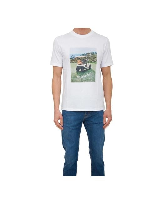 Jacob Cohen Men's Blue T-Shirts