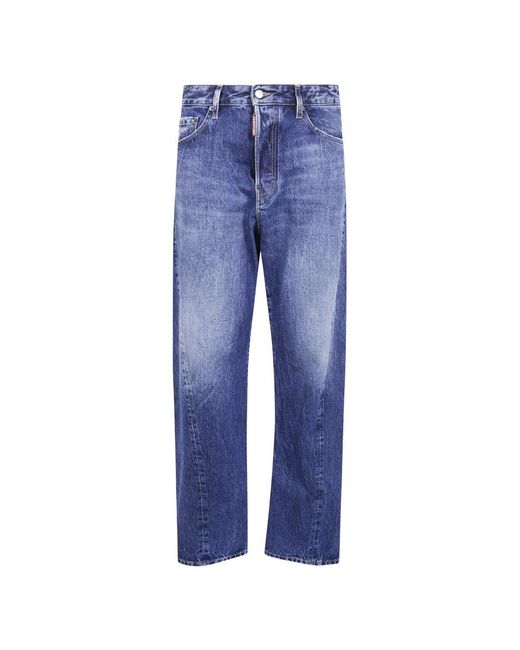DSquared² Wide Jeans in het Blue voor heren