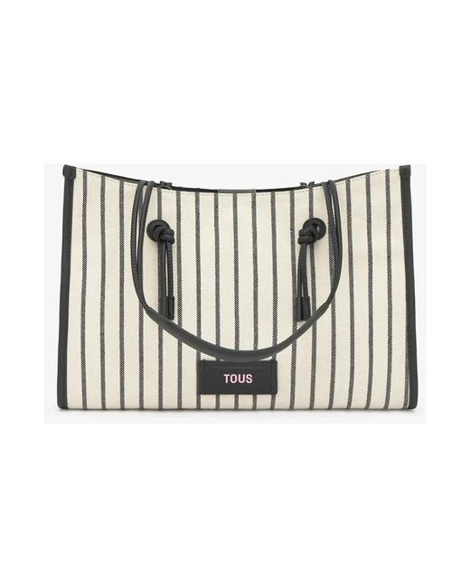 Tous White Shopper Tote
