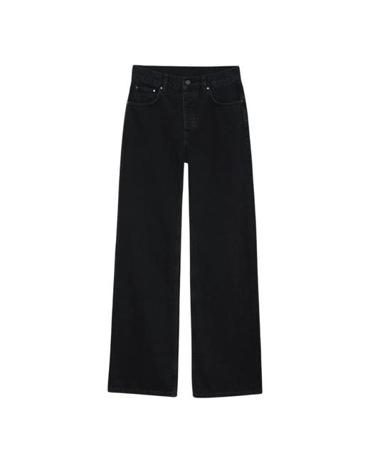 Anine Bing Wide Jeans in het Black