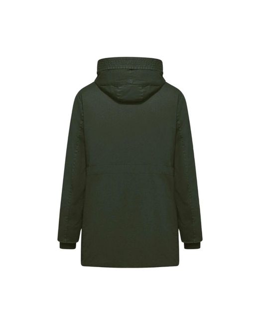 Bomboogie Grüne Oliv Parka Jacke Mit Abnehmbarem Futter in Green für Herren