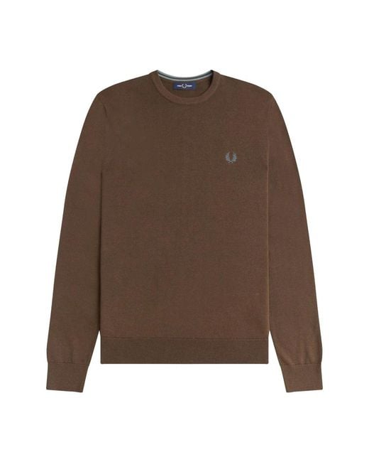 Fred Perry Round-Neck Knitwear in het Brown voor heren