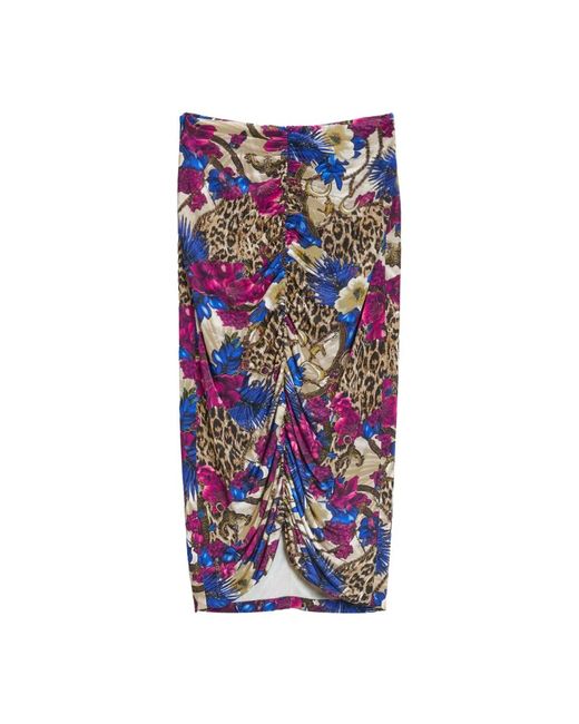 Just Cavalli Blue Midi Skirts
