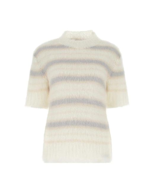Prendas de punto cuello redondo Marni de color White