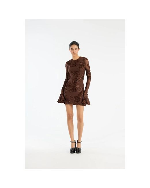 ROTATE BIRGER CHRISTENSEN Brown Party Dresses