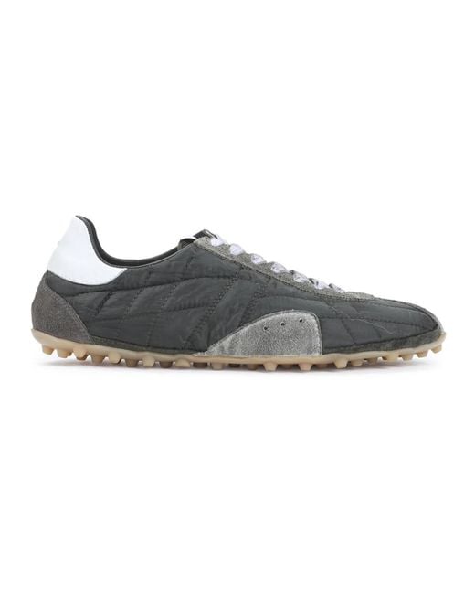 Maison Margiela Gray Sprinters Low Top Polyester Sneakers for men