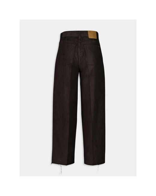 AMI Black Wide Trousers for men