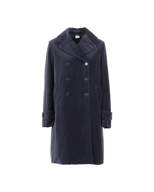 Aspesi Blue Double-Breasted Coats