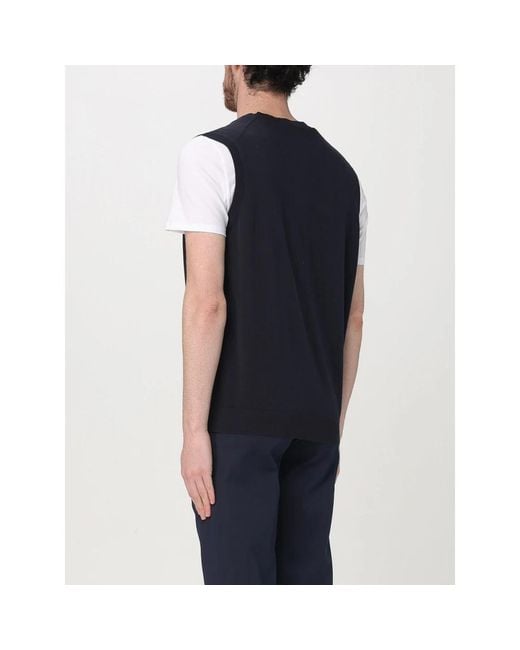 Drumohr Blue Sleeveless Jumpers for men