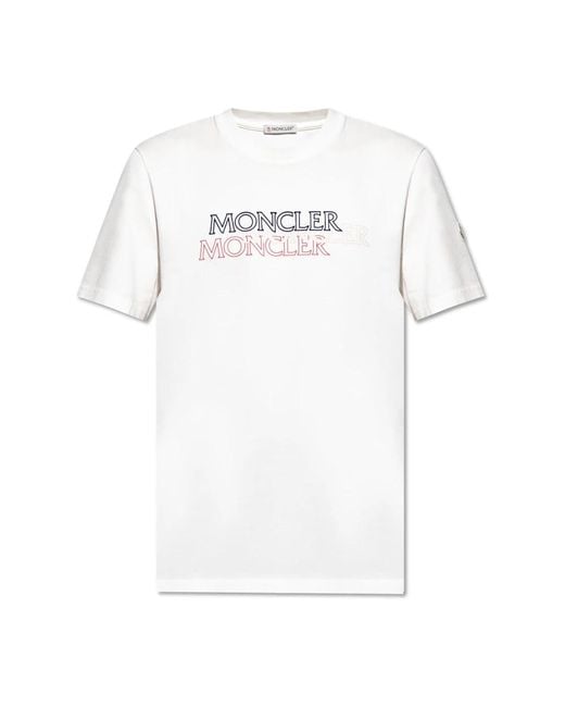 T-Shirts di Moncler in White da Uomo