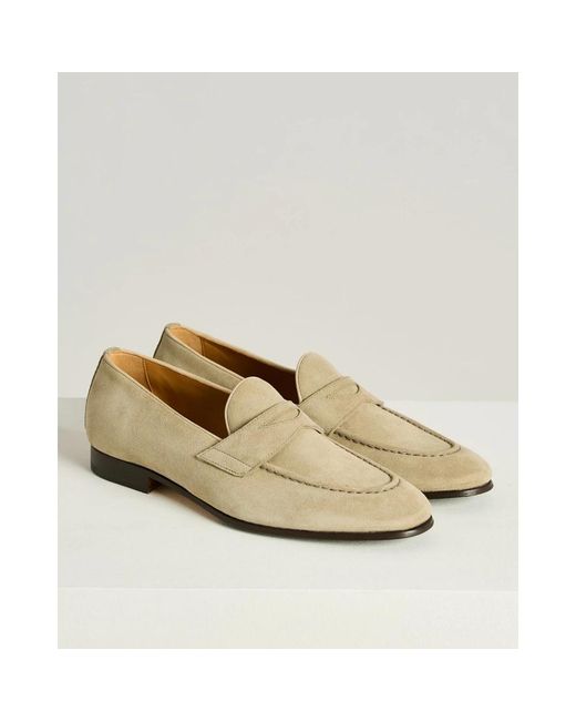 Kiton Suede Loafers in Natural für Herren