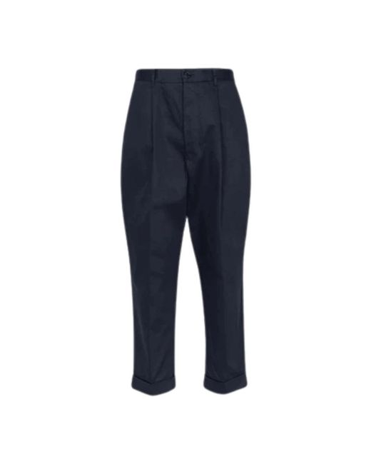 AMI Blue Cropped Trousers