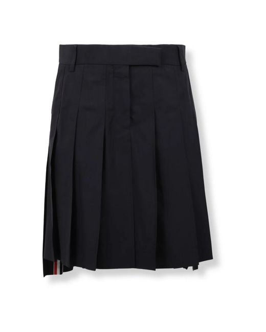 Thom Browne Suiting Plooirok in het Black