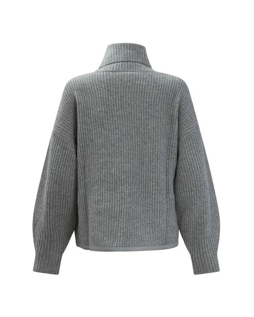 Max & Moi Truien & Vesten ,Grijs ,Wol Poppy Turtleneck Sweater in het Gray