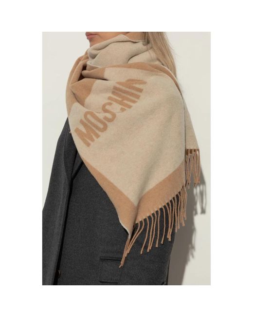 Moschino Metallic Winter Scarves