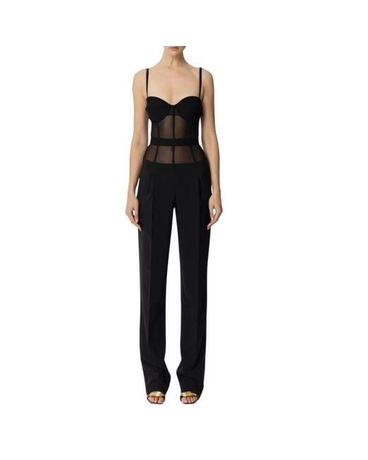Elisabetta Franchi Black Jumpsuits