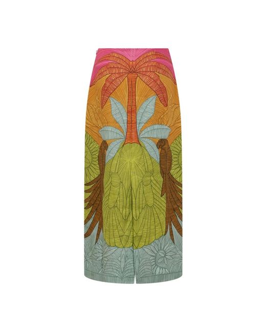 Farm Rio Green Pencil Skirts