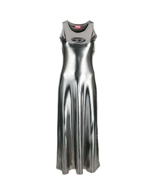 DIESEL Metallic D-Lyny Midi Dress