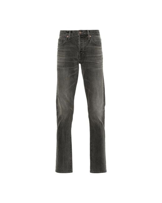 Tom Ford Gray Slim-Fit Jeans for men