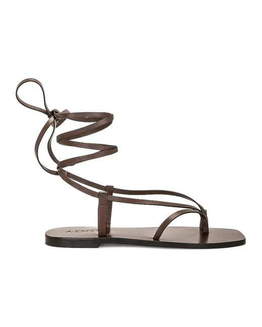 A.Emery Brown Flat Sandals