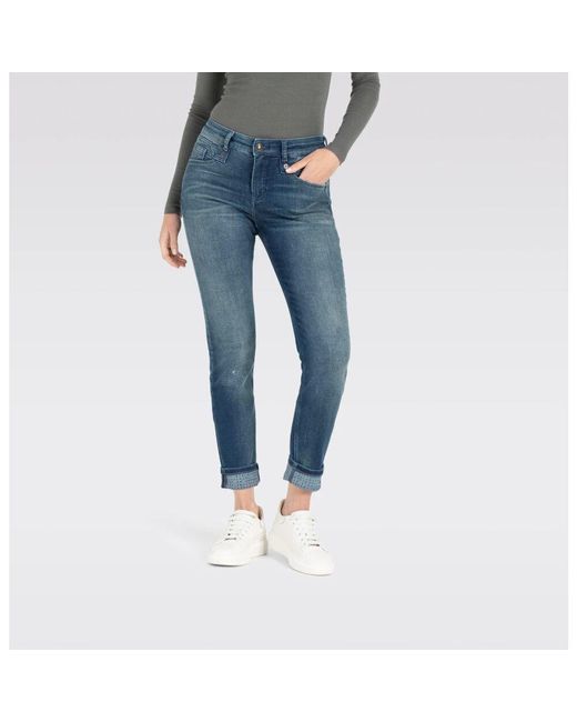 M·a·c Blue Rich Slim Authentic Denim Jeans