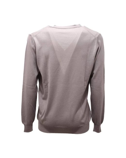 Paolo Pecora Truien & Vesten ,Grijs ,Wol Cardigan in het Gray voor heren