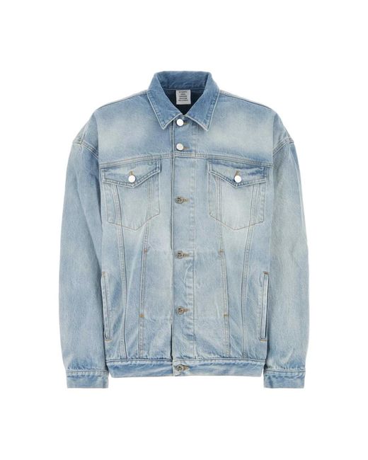 Vetements Blue Denim Jackets for men