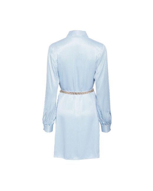 Michael Kors Blue Shirt Dresses