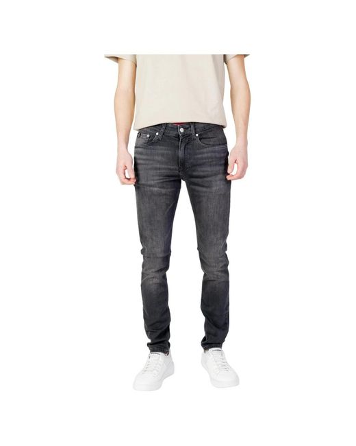 Calvin Klein Gray Slim-Fit Jeans for men
